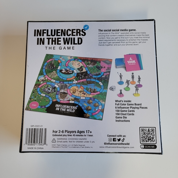 Influencers in the Wild: The Game - Social Media Game for Ages 17+ NEW Free Ship - Picture 3 of 4